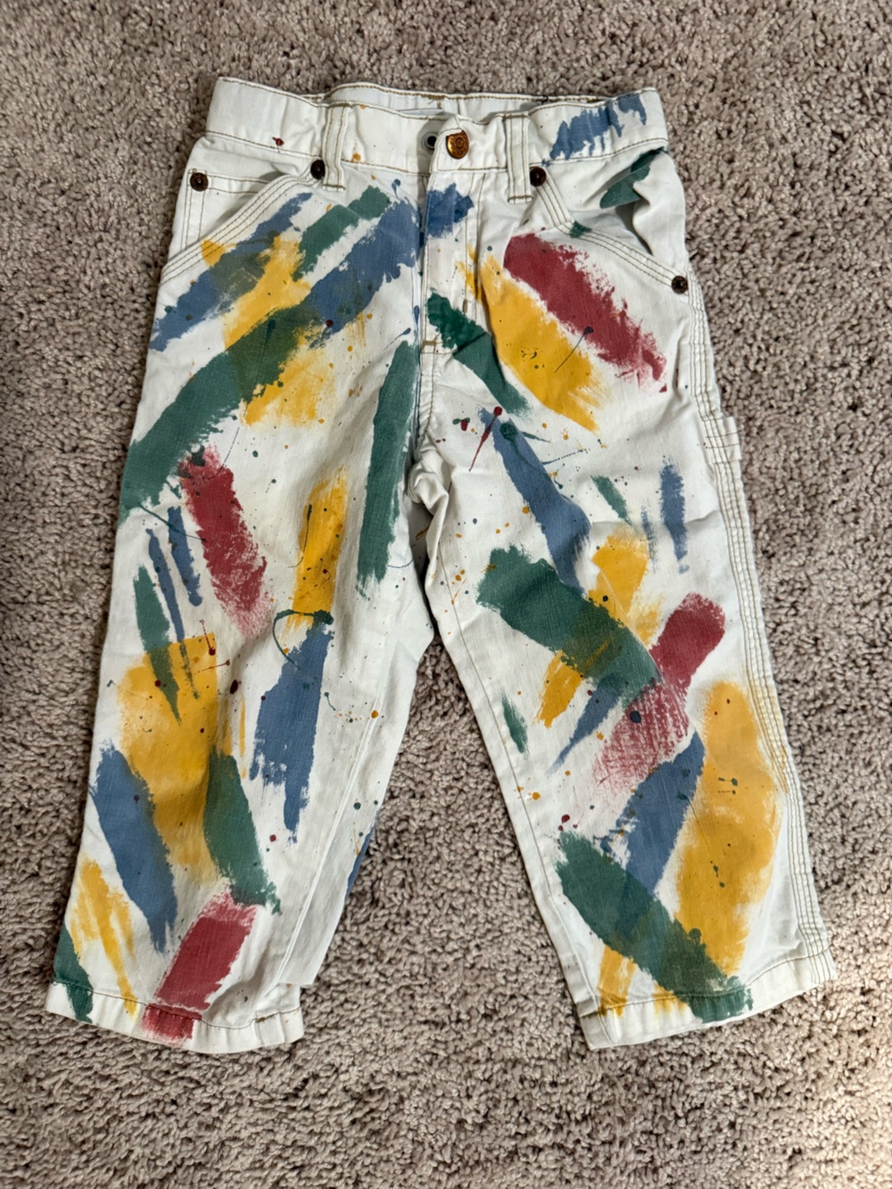 GAP KIDS Paint-Splash Carpenter Pants